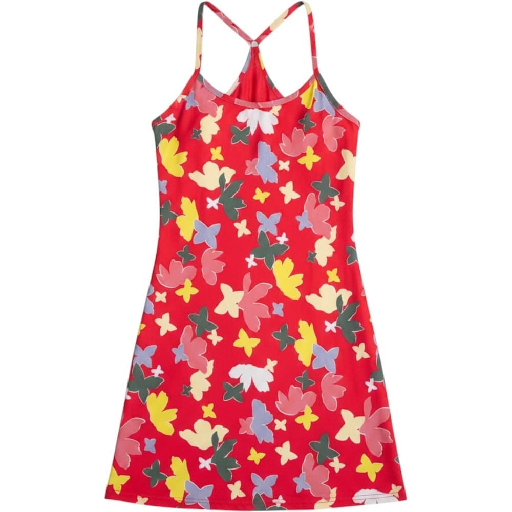 Outdoor Voices Exercise Dress Slice of Life Pink Floral Active Mini Dress L NEW