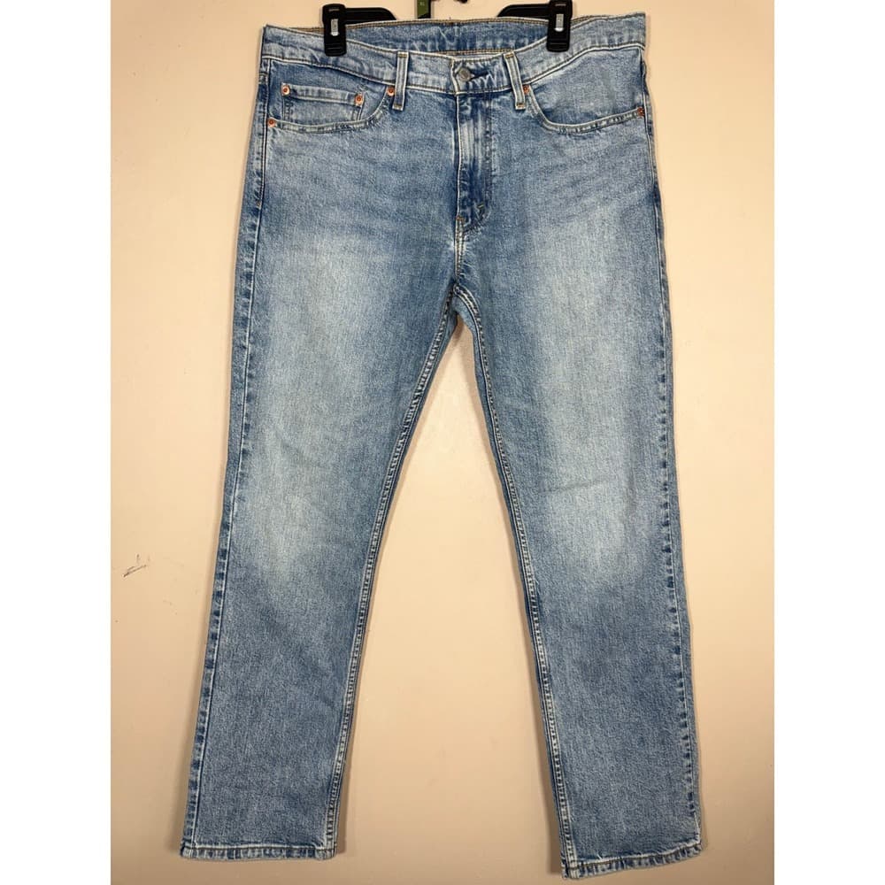 Levis 511 Slim Fit Light Wash Denim Jeans Mens 34x30 Blue 04511-5236