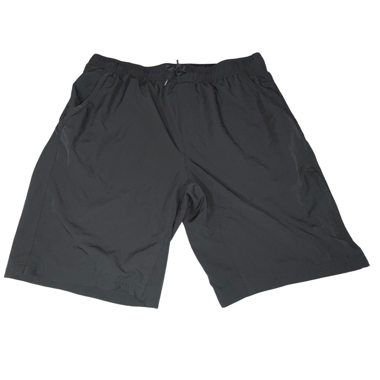 Gerry Mens XL Gray Pull-On Trail Shorts 9 Inseam Stretch Zip Pockets