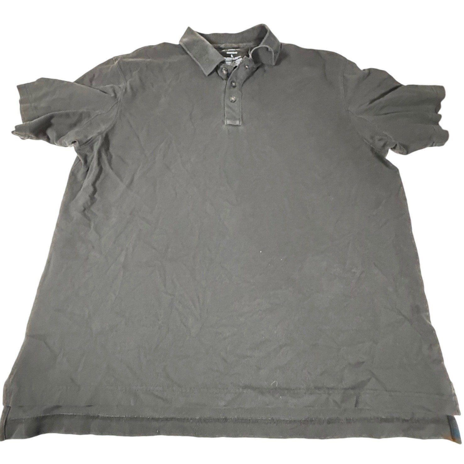 Duluth Trading Co Men's L Black Standard Fit Stretch Cotton Polo Shirt