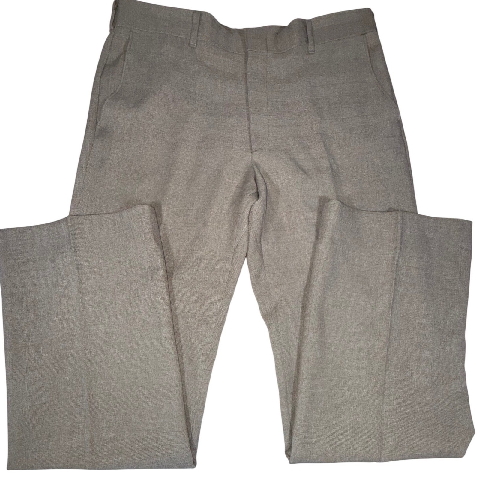 Vintage Levi's Action Slacks Men's 36x30 Brown Plaid STA-PREST Dress Pants