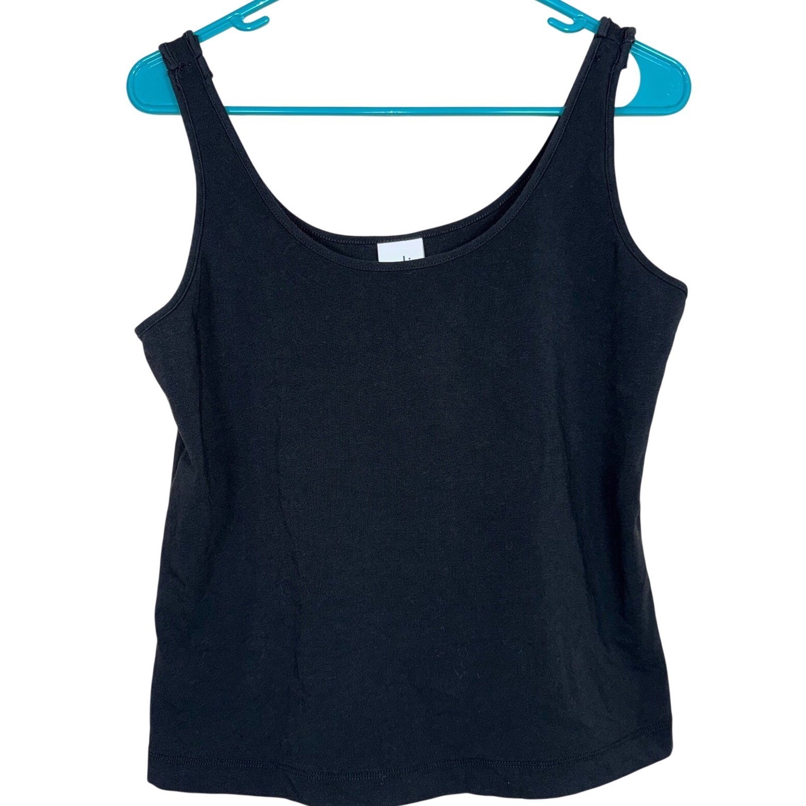 Cabi Womens Black Scoop Neck Sleeveless Tank Top Size L Layering Basic