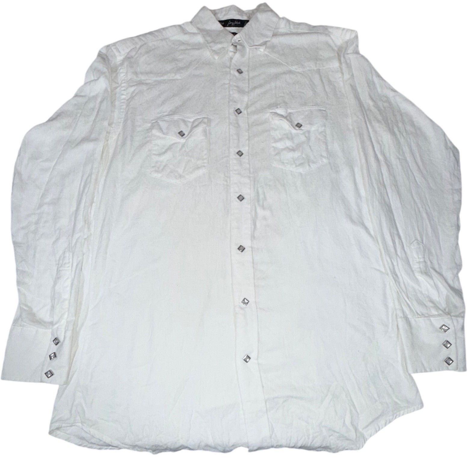 Wrangler George Strait Troubadour LT White Pearl Snap Western Shirt MGS50WH