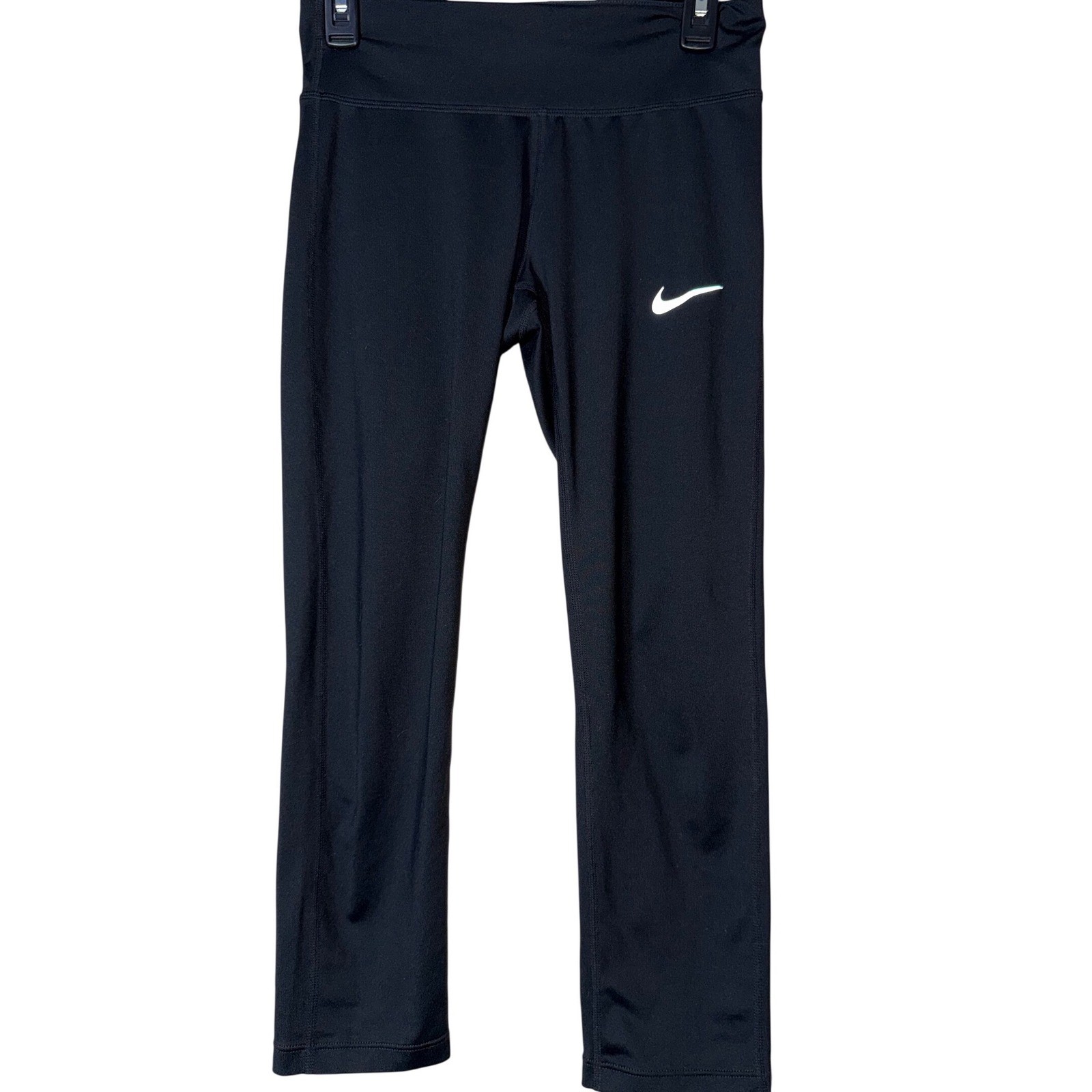Nike Power Essential Dri-FIT Running Crop Leggings Women's S Black 831657-011
