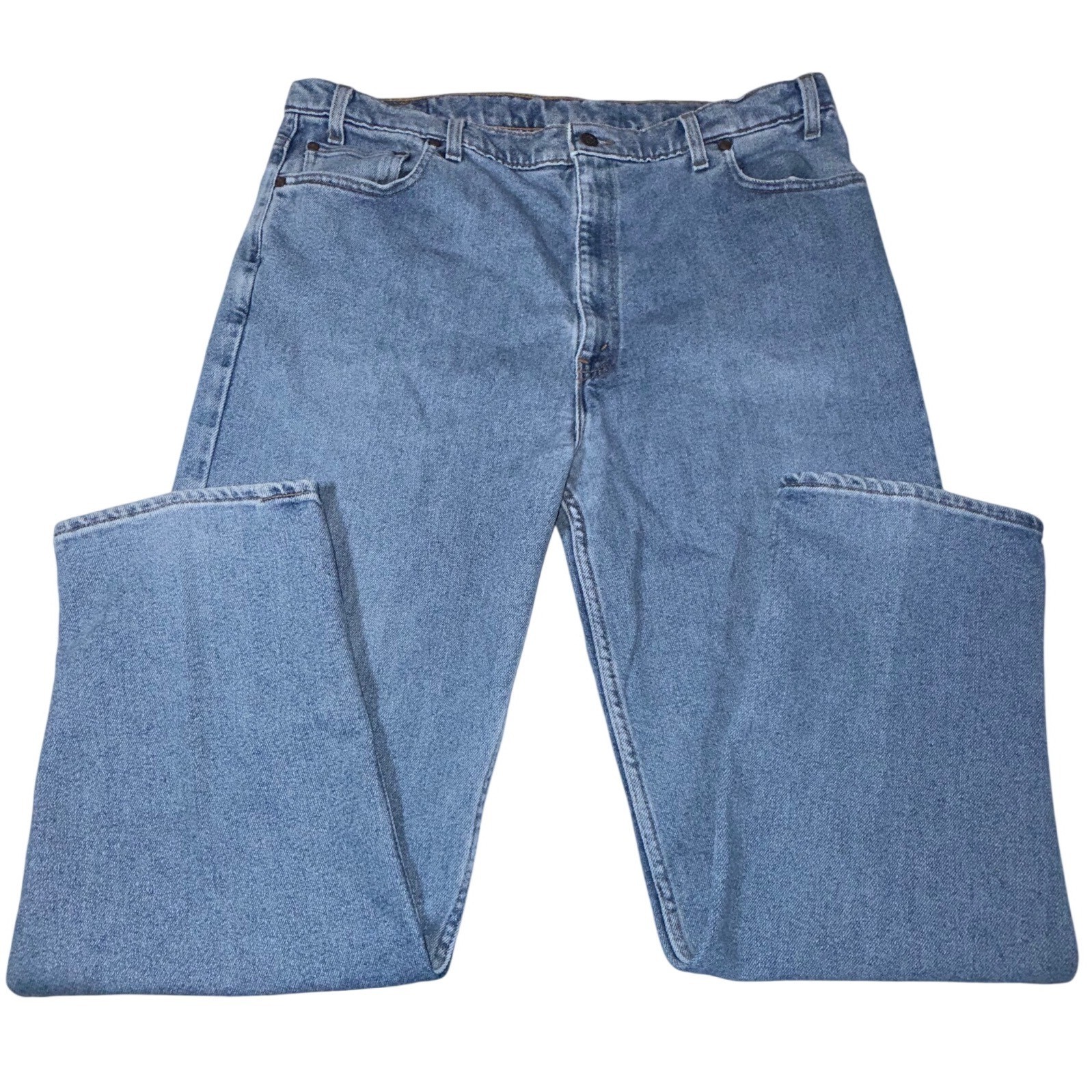 Vintage Levi's 540 Flex Jeans Men's 42x30 Blue Relaxed Fit USA Made