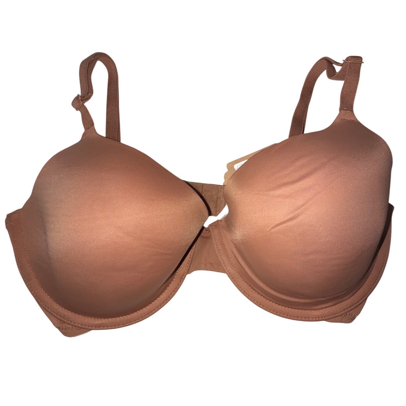 Victoria's Secret PINK Wear Everywhere Lightly Lined Bra 34DD Caramel NWT