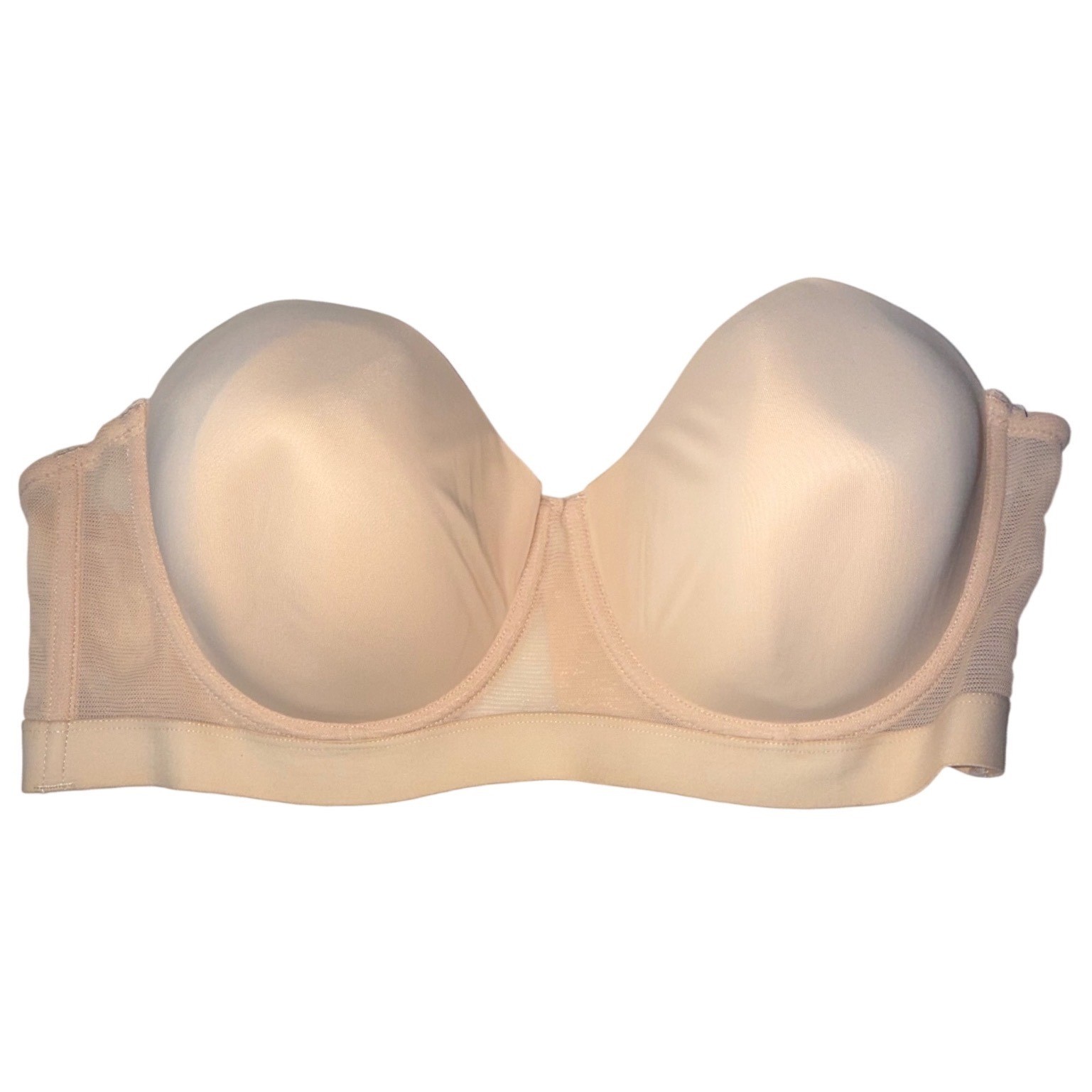 NWT Lively Smooth Strapless Bra 38DD Toasted Almond 32214 Cup Crease