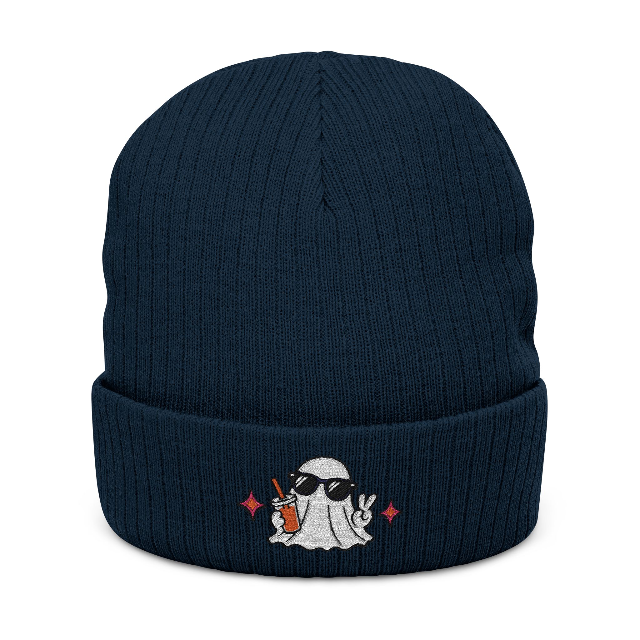 Cool Ghost Embroidered Beanie by CK Boutique
