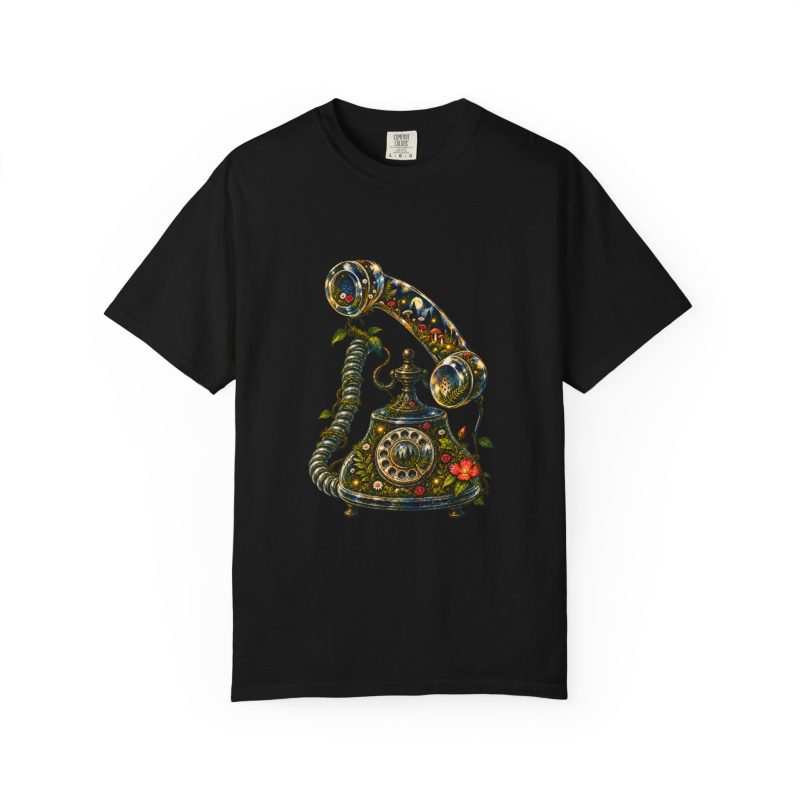 Floral Rotary Phone Graphic Tee