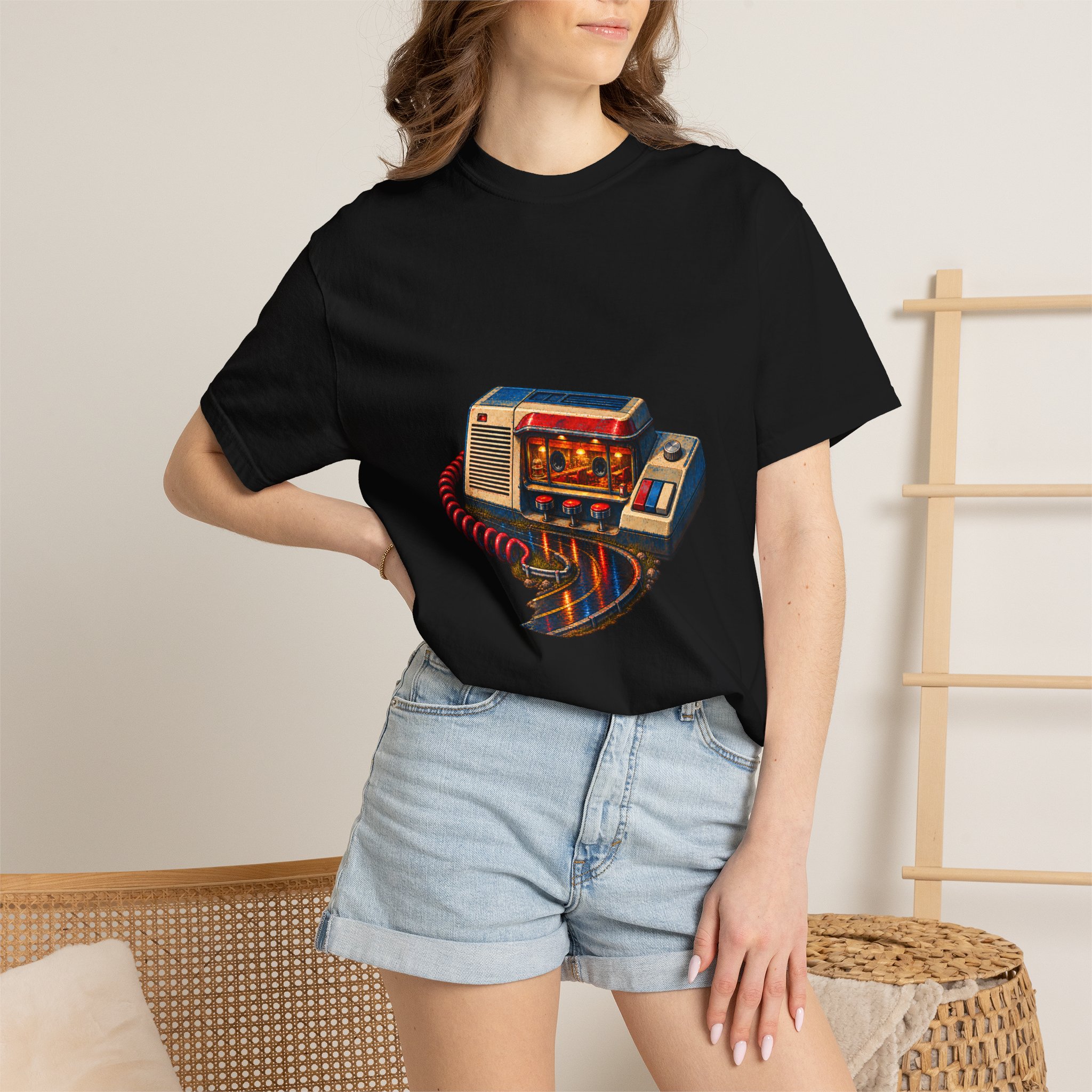 Answering Machine Diner Graphic Tee - Image 4