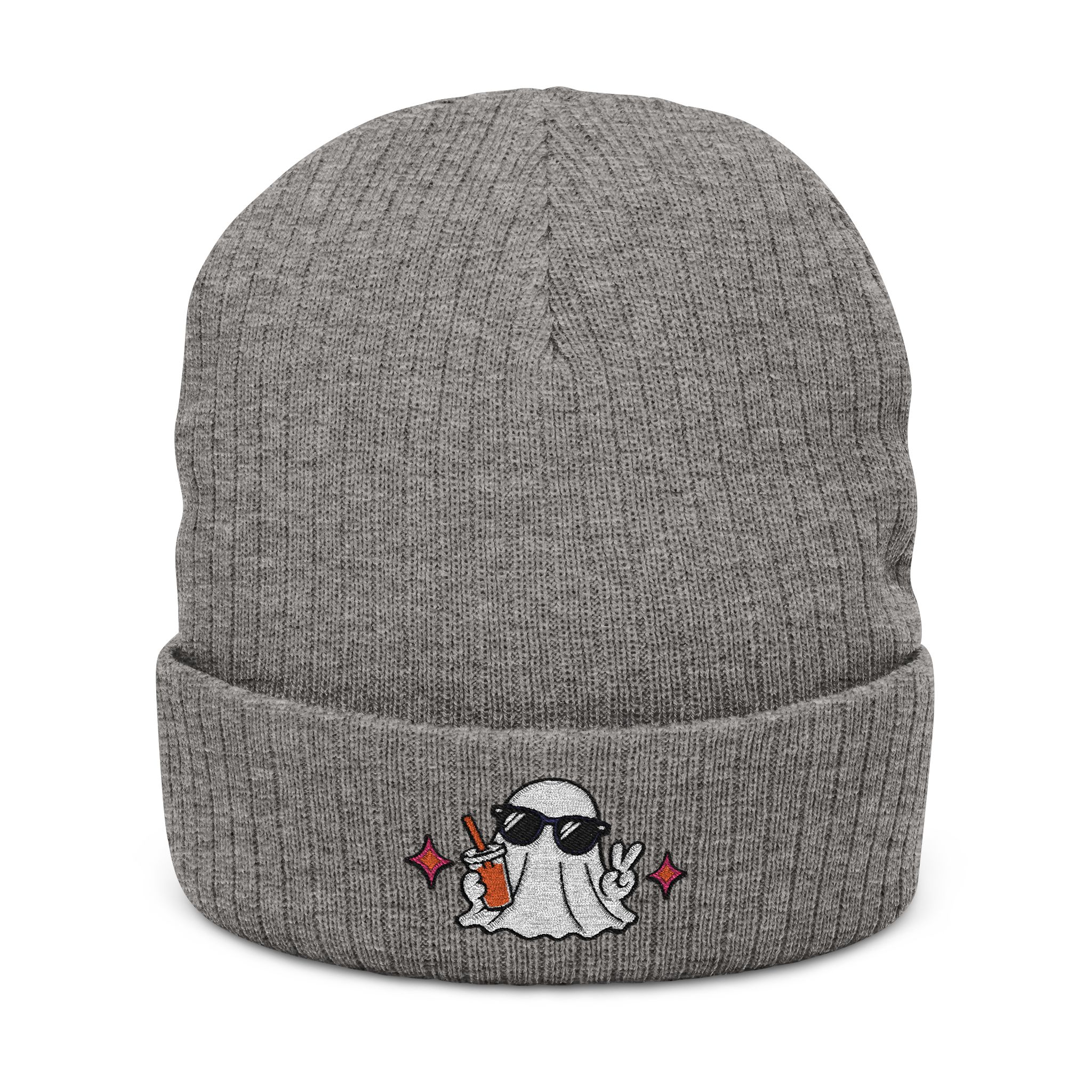 Cool Ghost Embroidered Beanie by CK Boutique
