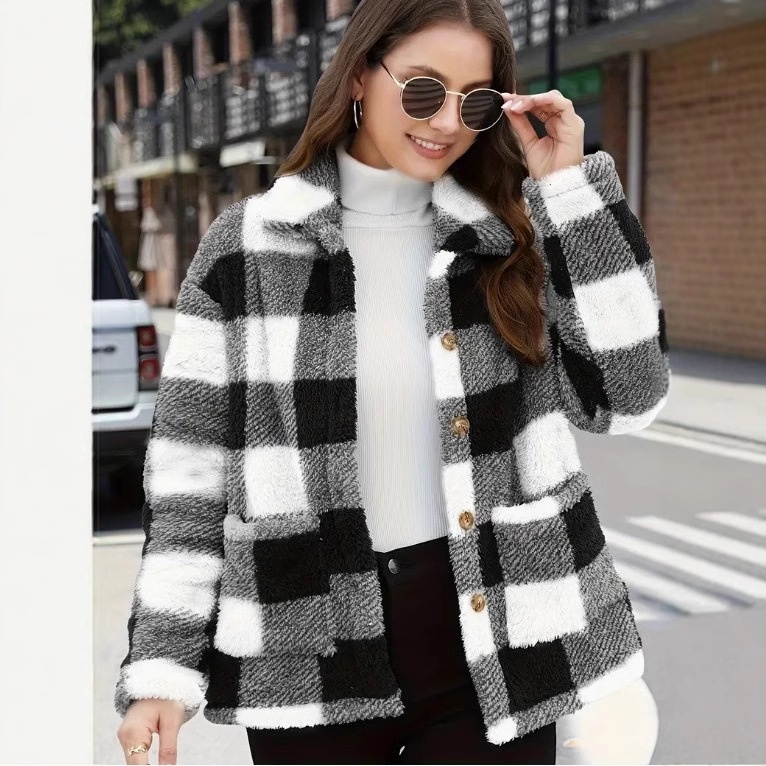 City Check Plaid Jacket - Image 9