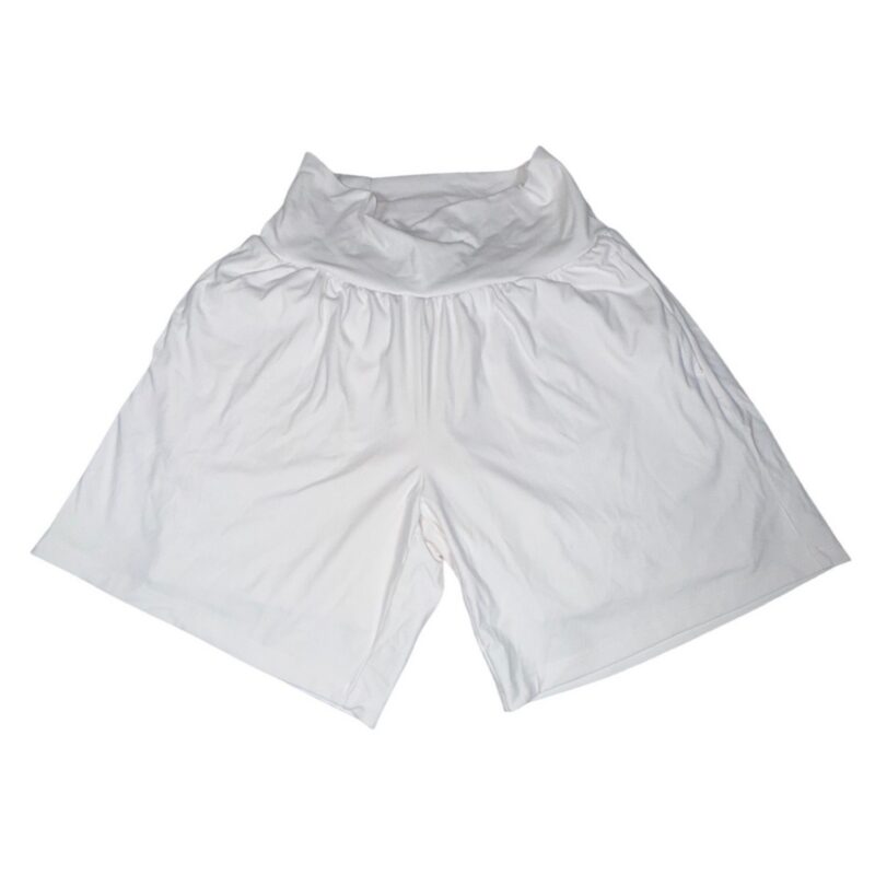Halara High Waisted Active Shorts Womens Medium White Side Pockets Flowy Workout