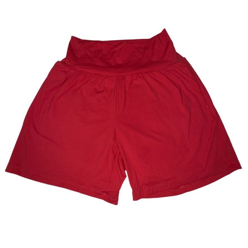 Halara High Waisted 2-in-1 Athletic Shorts Womens M Red 7in Liner Pockets