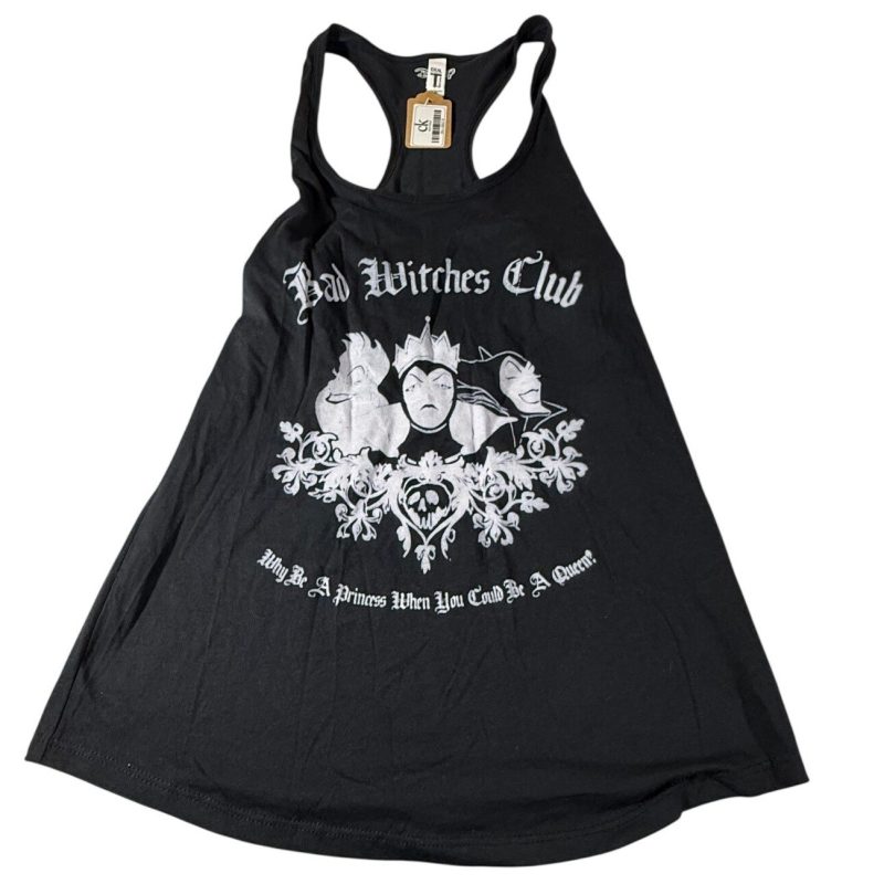 Disney Villains Women's M Bad Witches Club Black Racerback Tank Top NWT