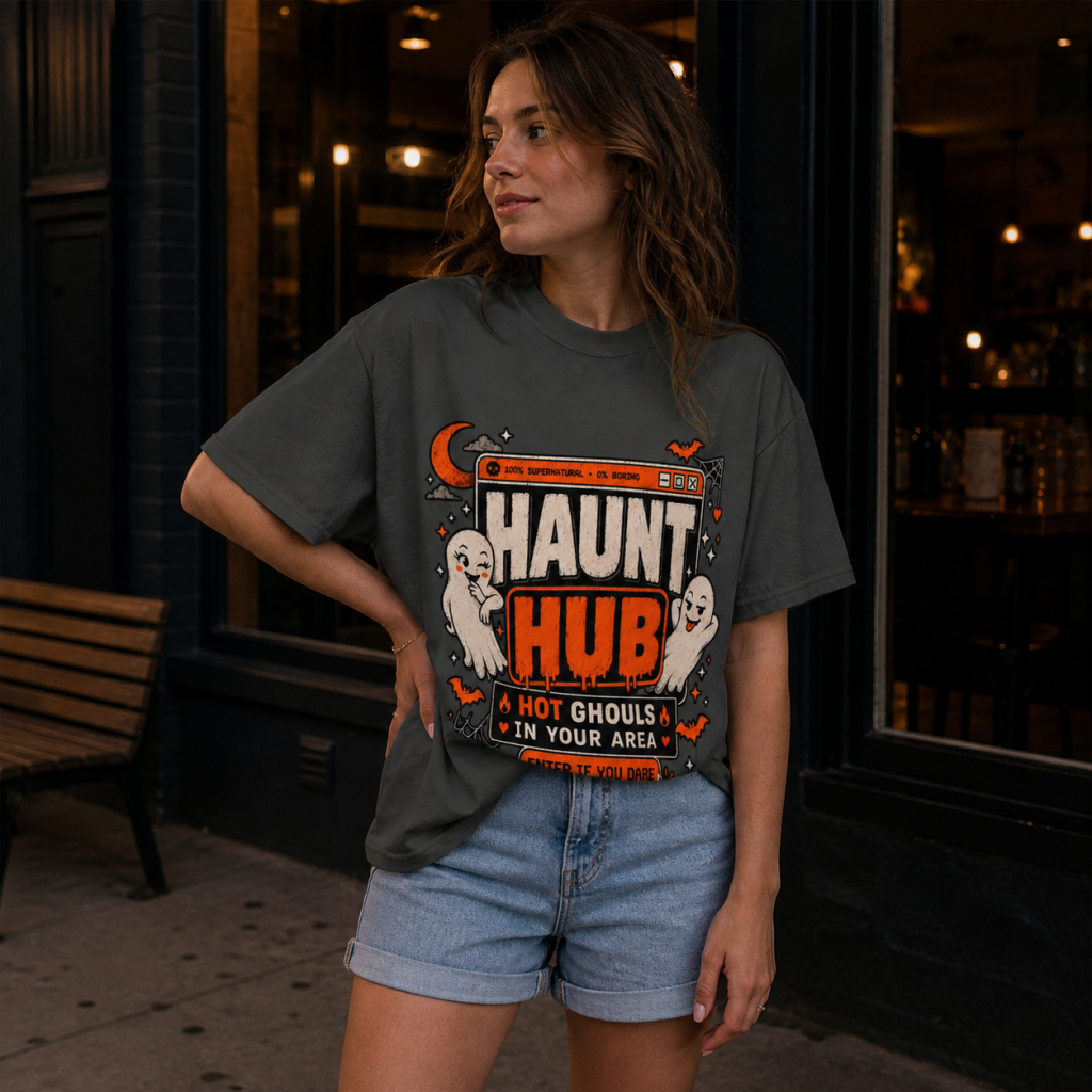 Haunt Hub Halloween Graphic Tee