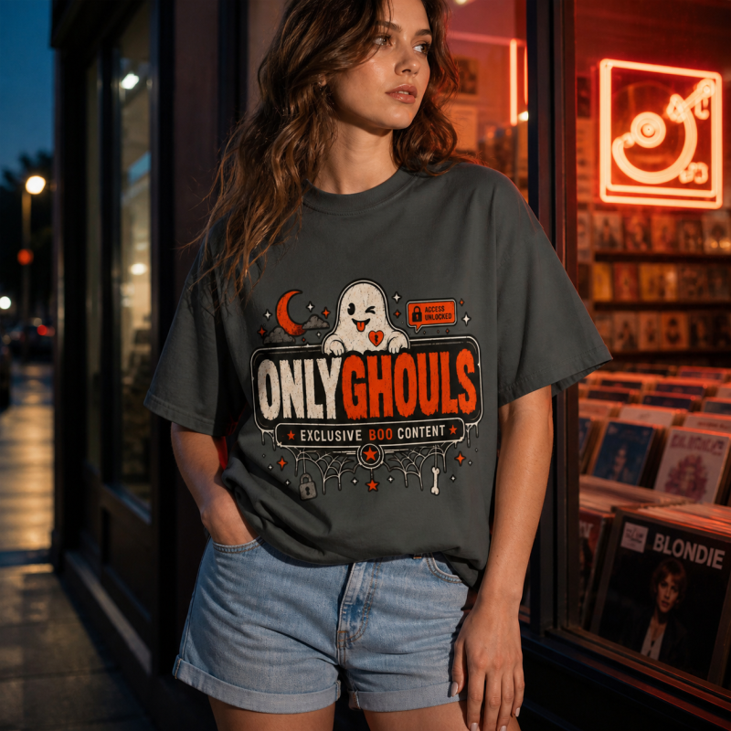 Only Ghouls Halloween Graphic Tee by CK Boutique