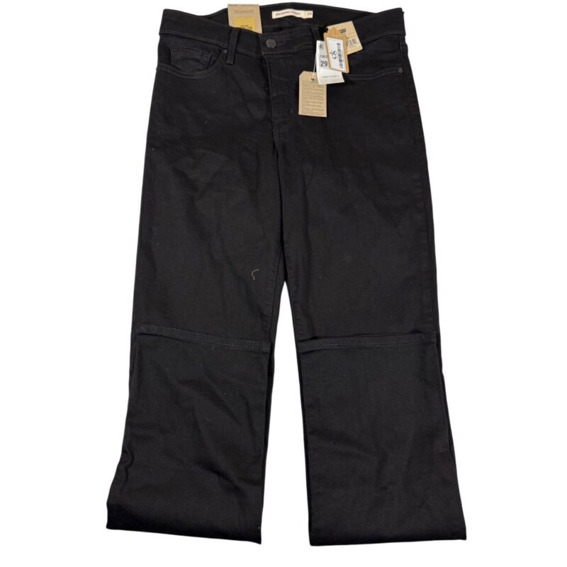 NWT Levi's 314 Shaping Straight Women's Jeans 29x32 Black Stellar Stretch